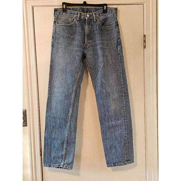 Levi Strauss & Co. 505 Jeans W34 L34 Straight Fit Light Wash Denim - Picture 1 of 7